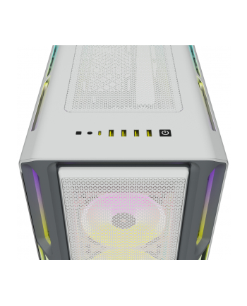 CORSAIR iCUE 5000T RGB Tempered Glass Mid-Tower Smart Case White