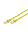DIGITUS CAT 6A S-FTP patch cable Cu LSZH AWG 26/7 length 3 m color yellow - nr 1