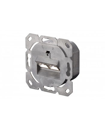 DIGITUS CAT 6A Class EA network outlet shielded 2x RJ45 LSA pure Kolor: BIAŁY surface mount vertical cable installation