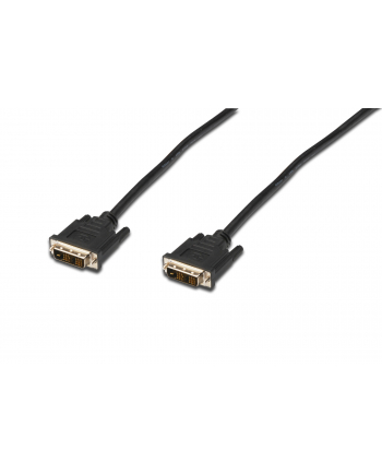 DIGITUS DVI-D Cable M/M 18+1 5.0m bulk DVI-D 18+1 M to DVI-D 18+1 M Single Link Kolor: CZARNY
