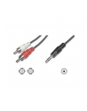 assmann electronic ASSMANN Audio adapter cable stereo 3.5mm - 2x RCA 1.50m CCS 2x0.10/10 shielded M/M Kolor: CZARNY - nr 4