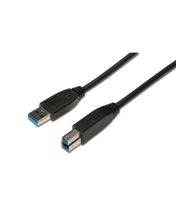 assmann electronic ASSMANN USB 3.0 connection cable type A - B M/M 1.8m USB 3.0 conform UL bl główny