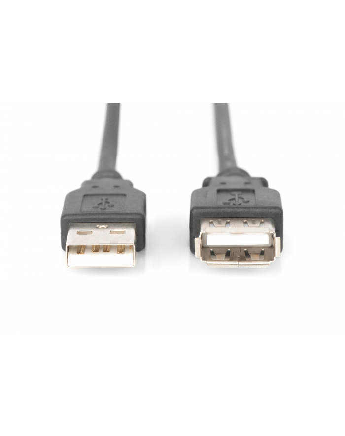 assmann electronic ASSMANN 150x USB2.0 extension cable 3m USB A/M to A/F bulk Kolor: CZARNY główny