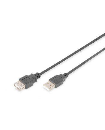 assmann electronic ASSMANN 150x USB2.0 extension cable 3m USB A/M to A/F bulk Kolor: CZARNY