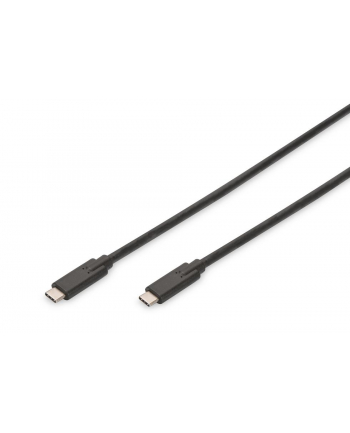 assmann electronic DIGITUS Kabel połączeniowy USB 3.1 Gen.2 SuperSpeed+ 10Gbps Typ USB C/USB C M/M Power Delivery czarny 1m