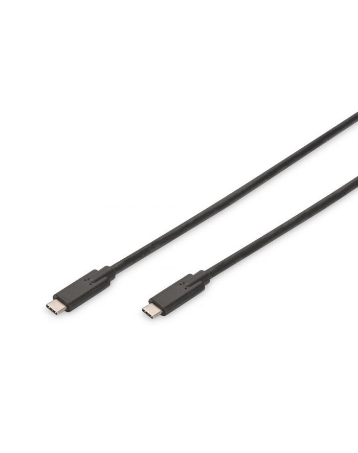 assmann electronic DIGITUS Kabel połączeniowy USB 3.1 Gen.2 SuperSpeed+ 10Gbps Typ USB C/USB C M/M Power Delivery czarny 1m główny