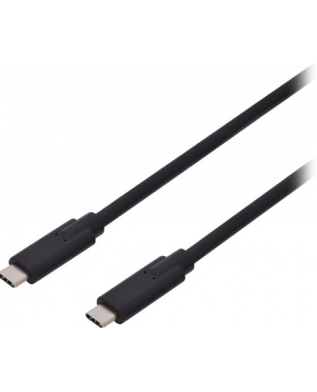 assmann electronic DIGITUS Kabel połączeniowy USB 3.1 Gen.2 SuperSpeed+ 10Gbps Typ USB C/USB C M/M Power Delivery czarny 1m