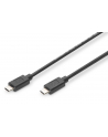 assmann electronic DIGITUS Kabel połączeniowy USB 2.0 HighSpeed Typ USB C/USB C M/M czarny 1m - nr 1