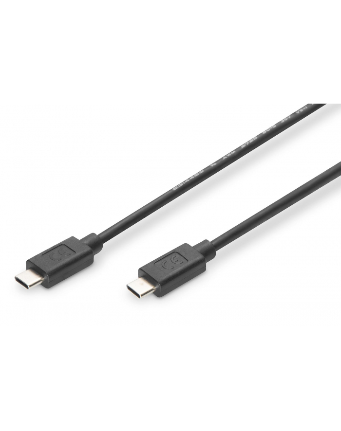assmann electronic DIGITUS Kabel połączeniowy USB 2.0 HighSpeed Typ USB C/USB C M/M czarny 1m główny