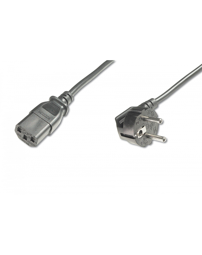 assmann electronic DIGITUS Kabel połączeniowy zasilający Typ Schuko kątowy/IEC C13 M/Ż czarny 2.5m główny
