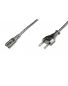 assmann electronic DIGITUS Kabel połączeniowy zasilający Typ Euro (CEE 7/16)/IEC C7 M/Ż czarny 18m - nr 10