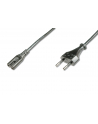 assmann electronic DIGITUS Kabel połączeniowy zasilający Typ Euro (CEE 7/16)/IEC C7 M/Ż czarny 18m - nr 15