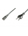assmann electronic DIGITUS Kabel połączeniowy zasilający Typ Euro (CEE 7/16)/IEC C7 M/Ż czarny 18m - nr 1