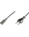 assmann electronic DIGITUS Kabel połączeniowy zasilający Typ Euro (CEE 7/16)/IEC C7 M/Ż czarny 18m - nr 3