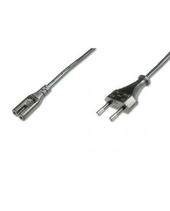 assmann electronic DIGITUS Kabel połączeniowy zasilający Typ Euro (CEE 7/16)/IEC C7 M/Ż czarny 18m