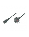 assmann electronic DIGITUS Kabel połączeniowy zasilający Typ UK kątowy/IEC C13 M/Ż czarny 18m - nr 2
