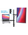 MANHATTAN Desktop Combo Mount with Monitor Arm and Laptop Stand 13 to 32inch Monitor up to 8kg and 10 to 17inch Notebook up to 8 kg - nr 30