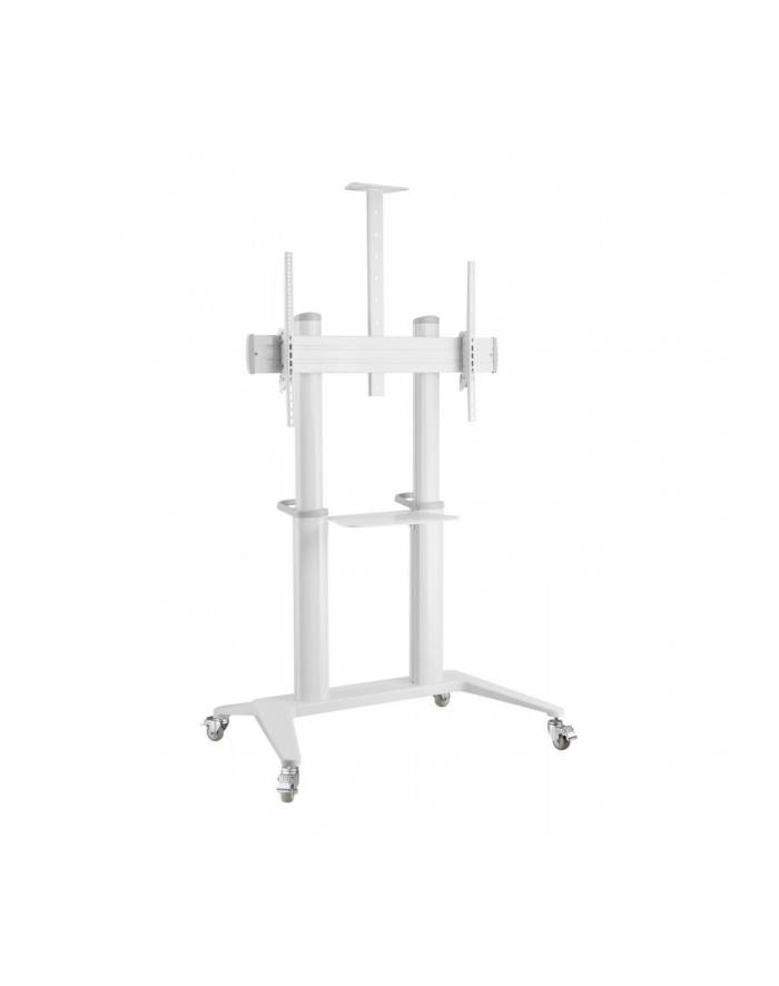 TECHLY Aluminium Ultra-modern TV Cart for TV from 70inch to 120inch White główny