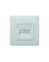 DIGITUS CAT 6A Class EA network outlet shielded 2x RJ45 LSA pure Kolor: BIAŁY surface mount vertical cable installation - nr 12