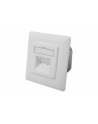 DIGITUS CAT 6A Class EA network outlet shielded 2x RJ45 LSA pure Kolor: BIAŁY surface mount vertical cable installation - nr 35