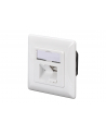 DIGITUS MODULARNY wall outlet 2xRJ45 Kolor: BIAŁY Cat6a fully shielded flush mount horizontal cable installation - nr 12