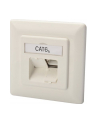 DIGITUS MODULARNY wall outlet 2xRJ45 Kolor: BIAŁY Cat6a fully shielded flush mount horizontal cable installation - nr 20