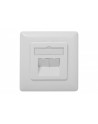 DIGITUS MODULARNY wall outlet 2xRJ45 Kolor: BIAŁY Cat6a fully shielded flush mount horizontal cable installation - nr 26