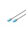 DIGITUS Kabel krosowy (patch cord) RJ45-RJ45 kat.5e F/UTP AWG 26/7 PVC 7m szary 1szt - nr 1