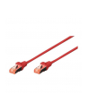 DIGITUS CAT 6 S-FTP patch cable Cu LSZH AWG 27/7 length 0.5 m color red - nr 1