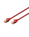 DIGITUS CAT 6 S-FTP patch cable Cu LSZH AWG 27/7 length 0.5 m color red - nr 3