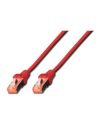 DIGITUS CAT 6 S-FTP patch cable Cu LSZH AWG 27/7 length 0.5 m color red