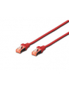 DIGITUS CAT 6 S-FTP patch cable Cu LSZH AWG 27/7 length 0.5 m color red - nr 7