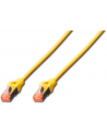 DIGITUS CAT 6 S-FTP patch cable Cu LSZH AWG 27/7 length 1 m color yellow - nr 10