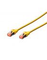 DIGITUS CAT 6 S-FTP patch cable Cu LSZH AWG 27/7 length 1 m color yellow - nr 3