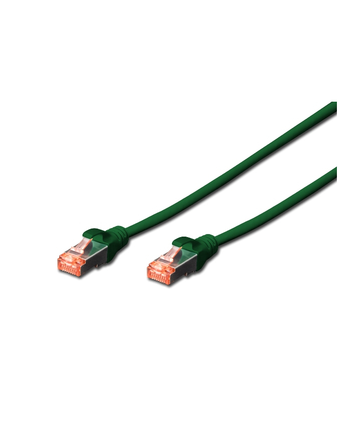 DIGITUS Patch cable SFTP CAT6 3m green 4x2AWG 27/7 2xRJ45 główny