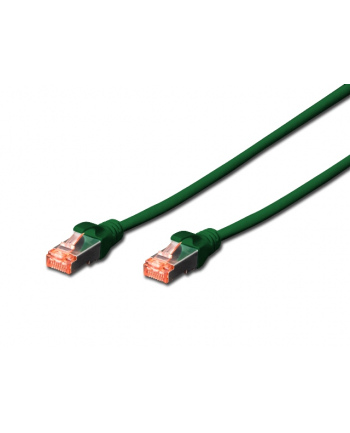 DIGITUS Patch cable SFTP CAT6 3m green 4x2AWG 27/7 2xRJ45