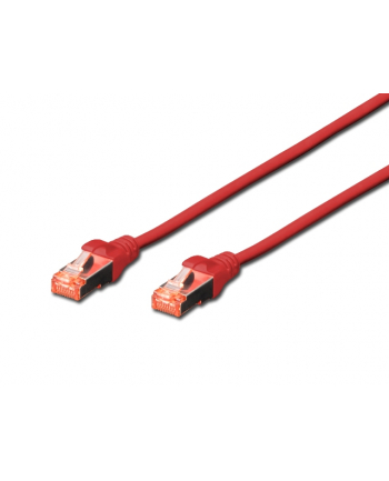 DIGITUS 10xPatch cable SFTP CAT6 3m red 4x2AWG 27/7 2xRJ45