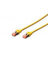 DIGITUS CAT 6 S-FTP patch cable Cu LSZH AWG 27/7 length 3 m color yellow - nr 10