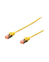 DIGITUS CAT 6 S-FTP patch cable Cu LSZH AWG 27/7 length 3 m color yellow - nr 1