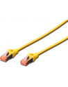 DIGITUS CAT 6 S-FTP patch cable Cu LSZH AWG 27/7 length 3 m color yellow - nr 20
