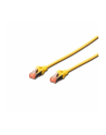 DIGITUS CAT 6 S-FTP patch cable Cu LSZH AWG 27/7 length 3 m color yellow - nr 2