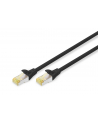 DIGITUS CAT 6A S-FTP patch cable Cu LSZH AWG 26/7 length 0.5 m color Kolor: CZARNY - nr 3