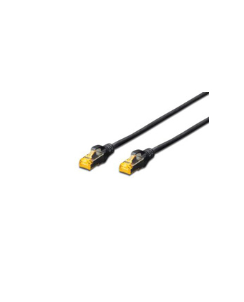 DIGITUS CAT 6A S-FTP patch cable Cu LSZH AWG 26/7 length 0.5 m color Kolor: CZARNY