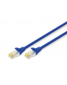 DIGITUS CAT 6A S-FTP patch cable Cu LSZH AWG 26/7 length 0.5 m color blue - nr 2