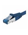 DIGITUS CAT 6A S-FTP patch cable Cu LSZH AWG 26/7 length 0.5 m color blue - nr 4