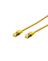 DIGITUS CAT 6A S-FTP patch cable Cu LSZH AWG 26/7 length 0.5 m color yellow - nr 3
