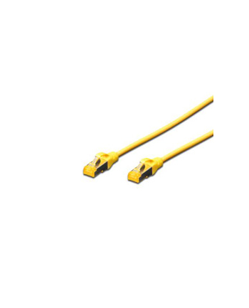 DIGITUS CAT 6A S-FTP patch cable Cu LSZH AWG 26/7 length 0.5 m color yellow