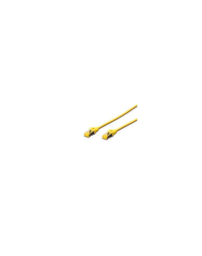 DIGITUS CAT 6A S-FTP patch cable Cu LSZH AWG 26/7 length 0.5 m color yellow główny
