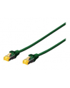 DIGITUS CAT 6A S-FTP patch cable Cu LSZH AWG 26/7 length 1 m color green - nr 1