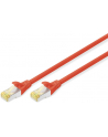 DIGITUS CAT 6A S-FTP patch cable Cu LSZH AWG 26/7 length 1 m color red - nr 2